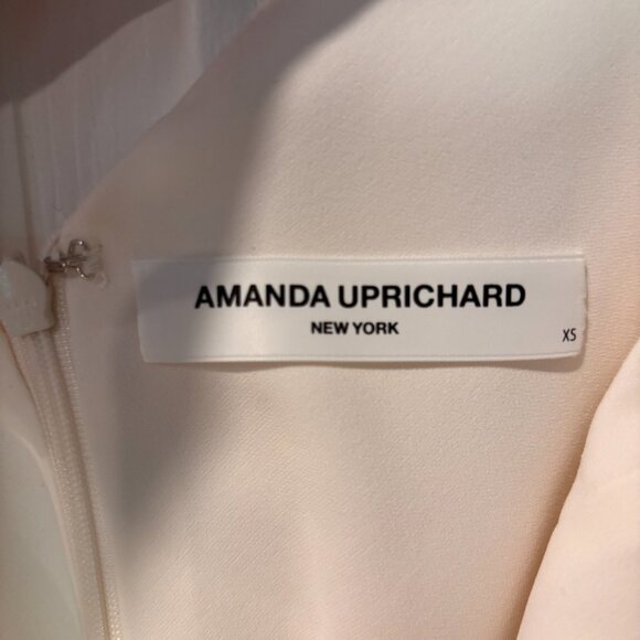 Amanda Uprichard Cream Ruched Sheath Dress - Picture 3 of 8